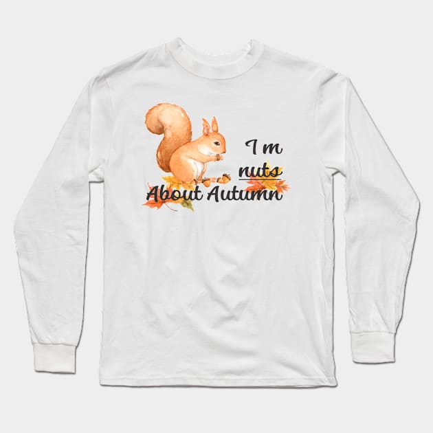 Nuts About Autumn Long Sleeve T-Shirt by TNMGRAPHICS